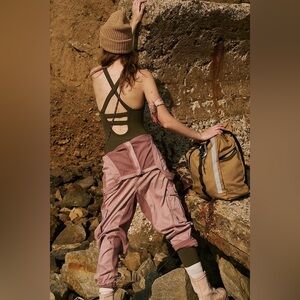 Free People Movement Free Throw Onesie in size large / dark olive